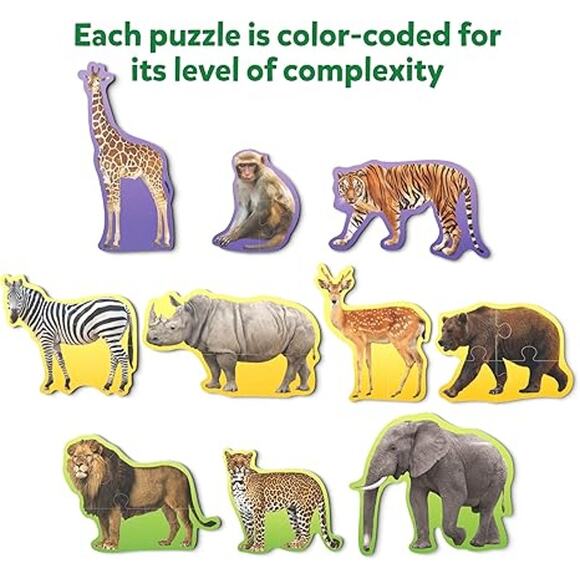 Skillmatics Step by Step Puzzles Farm & Wild Animals Stage Base Learning - Picture 8 of 8